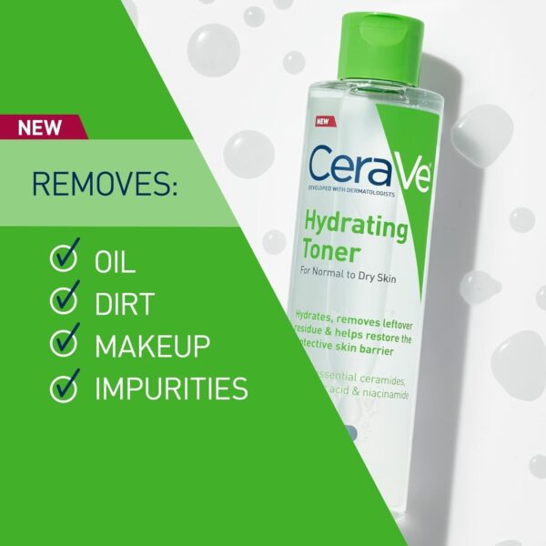 CERAVE HYDRATING TONER NORMAL TO DRY SKIN (200ML) - Image 3