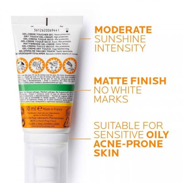 La Roche-Posay Anthelios Gel Creme Anti-Shine Sunscreen SPF 50 Plus - 50 ml - Image 3