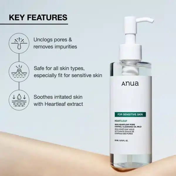 Anua - Heartleaf Pore Control Cleansing Oil Mild 200 ml - Image 2