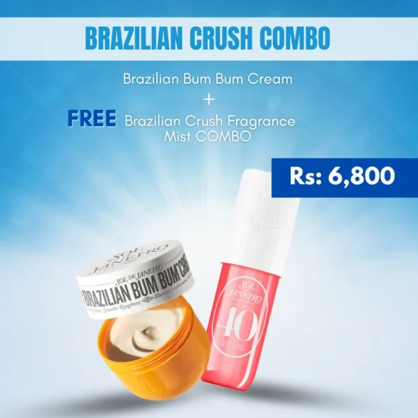 Brazilian Bum Bum Cream + Free Brazilian Crush Fragrance Mist COMBO