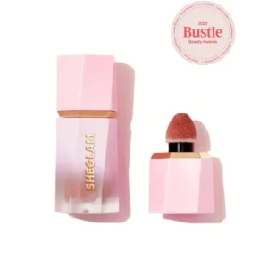 SHEGLAM- COLOR BLOOM DAYGLOW LIQUID BLUSH SHIMMER FINISH-RISKY BUSINESS