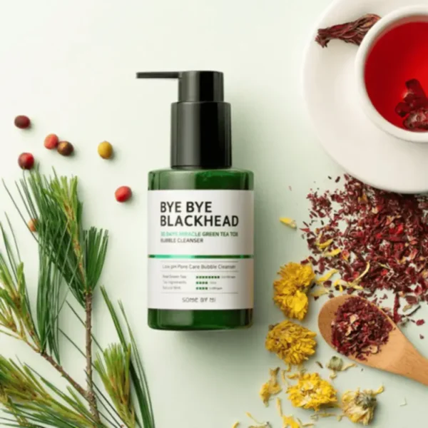 Some By Mi Bye Bye Blackhead 30 Days Miracle Green Tea Tox Bubble Cleanser - 120g - Image 5