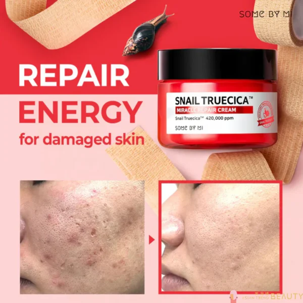 Some By Mi Snail Truecica Miracle Repair Cream 60g - Image 2