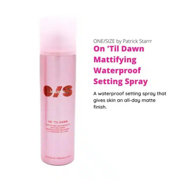 ONE/SIZE On 'Til Dawn Mattifying Waterproof Setting Spray 143ml - Image 3
