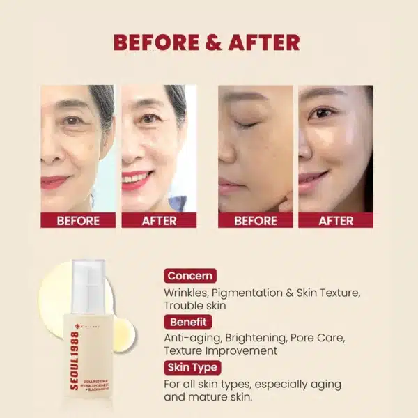 KSECRET SEOUL 1988 Serum : Retinal Liposome 2% + Black Ginseng 30ml - Image 3